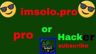 ImSolo.pro-agar.io solo and bots. Pro or HAcker ?