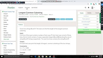 Longest Common Substring (LCS)  Dynamic Programming (DP)