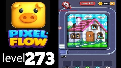 Pixel Flow level 273 very hard Walkthrough Solution
