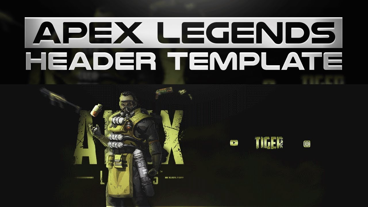 Free Apex Legends Header Template Free Gaming Twitter Header Youtube