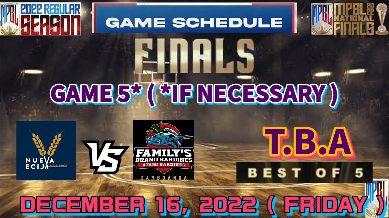 MPBL 2022 NATIONAL FINALS SCHEDULE RESULTS PLAYOFFS RECAP