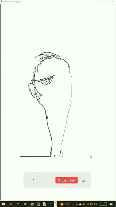 PM Narendra Modi Sketch using Python Turtle Graphics 🔥 - YouTube
