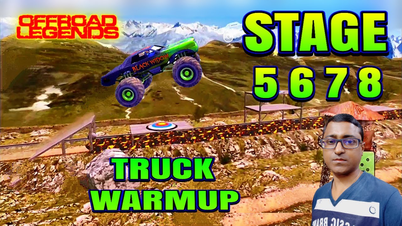 Offroad Legends || Stage 5 6 7 8 || Truck Warmup