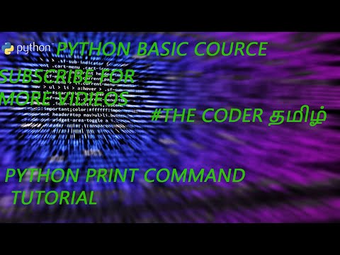 #1 PYTHONCODING HELLO WORLD  WRITTING THE FIRST PROGRAME OF OUR LIFE  PYTHON COURSE  #THECODERTAMIL