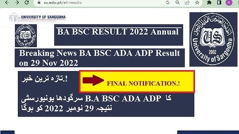#uos #uop #university BA BSc ADP Part 1 & 2 Results 2022