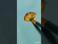 One stroke painting 🎨#Flower painting using acrilic paint #Painting#Viral#Shorts#shortsfeed