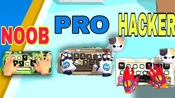 Typing Shooter NOOB vs Pro Hacker in Gameplay