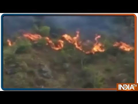 Massive fire continue to rage and spread in forests near Chamoli