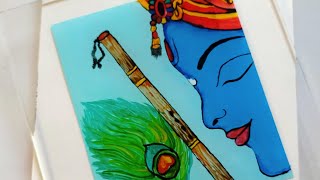 Krishna bansuri panting||art drawing viral shortvideo magic painting tutorial video