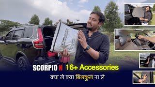 16 + Mahindra genuine accessories on my Scorpio N 😍 . XX Lakh का मोटा खार्चा aa gaya😅😅 screenshot 1