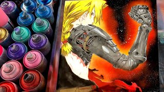 Edward Elric of manga Fullmetal Alchemist by Spray Art Eden