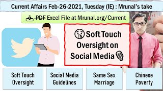 Mrunal's Daily Current Affairs:UPSC-Feb-26-2021:Soft Touch Oversight  Social Media,Same Sex Marriage screenshot 5