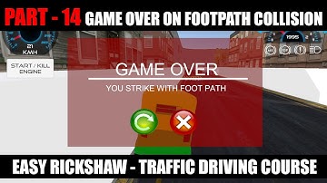 Finalizing Game Over On Footpath Collision #14 | Rikshaw Simulator Game Course In Urdu / Hindi