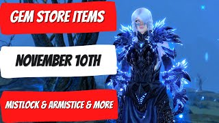GW2 Gem Store Items Preview | Mistlock Sanctuary & Armistice Bastion & More | 10th Nov Update