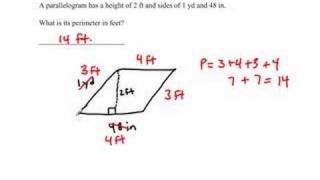 Calculating Area Using Different Units of Measure