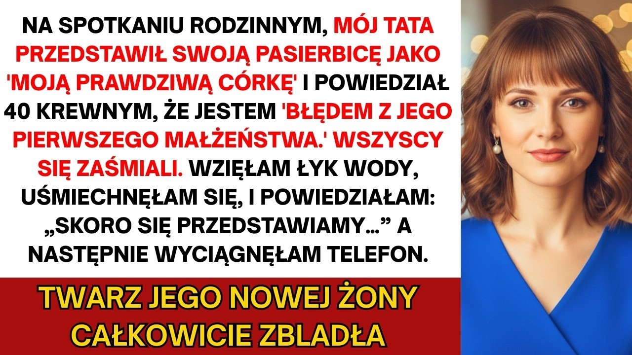 „Jesteś moim błędem  — tata powiedział przy 40 krewnych  Pokazałam im SMS y jego żony