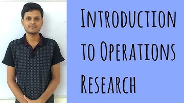 1) OR - Introduction to Operations Research.