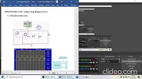 Lab 5  VOLTAGE REGULATOR  B081910219 B081910195 B081910264