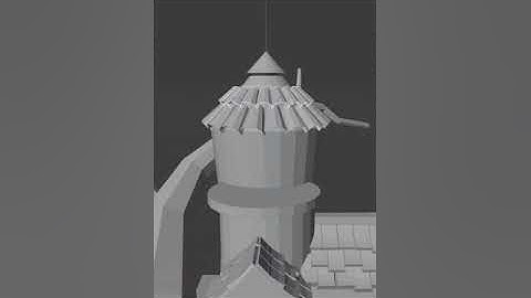 Quick stylized roof tiles in #blender3d #shorts #3dmodeling