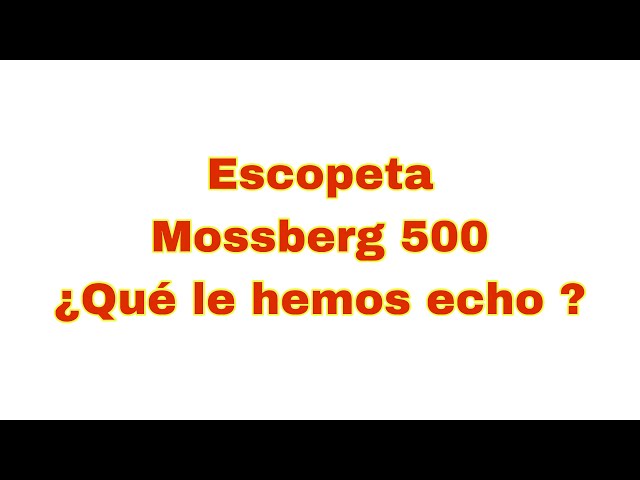 Escopeta Mossberg 500 cal 12 Unboxing Mexico 2021 ! 