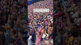 USA National Anthem before they play Australia. Stay for the 4 helicopter #worldcup #usa #seattle