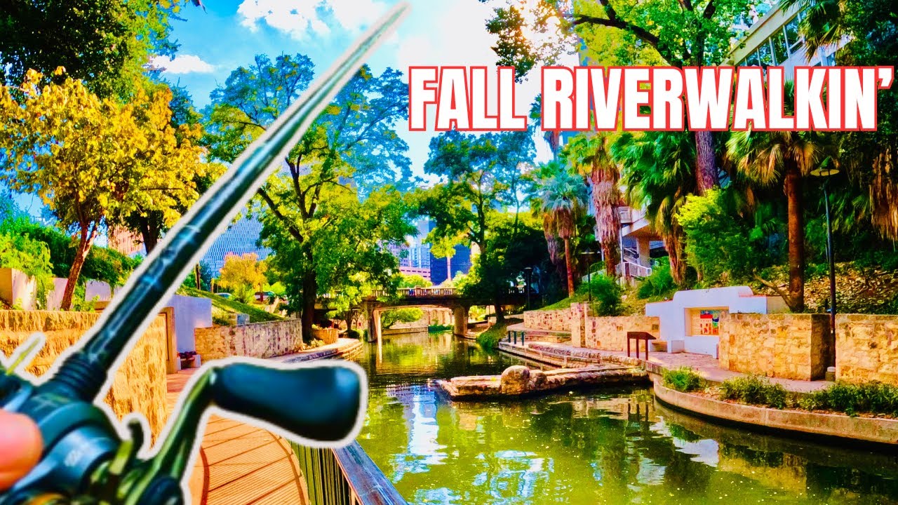 FISHING San Antonio RIVERWALK (URBAN FISHING) #bassfishing #fishing #fishingvideo