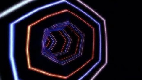 Crude Neon Hexagon Tunnel Stock Motion Graphics
