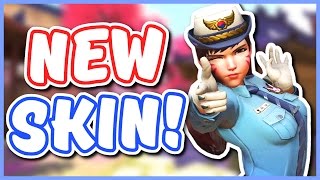 Overwatch - NEW D.VA POLICE SKIN (First Look on Console)