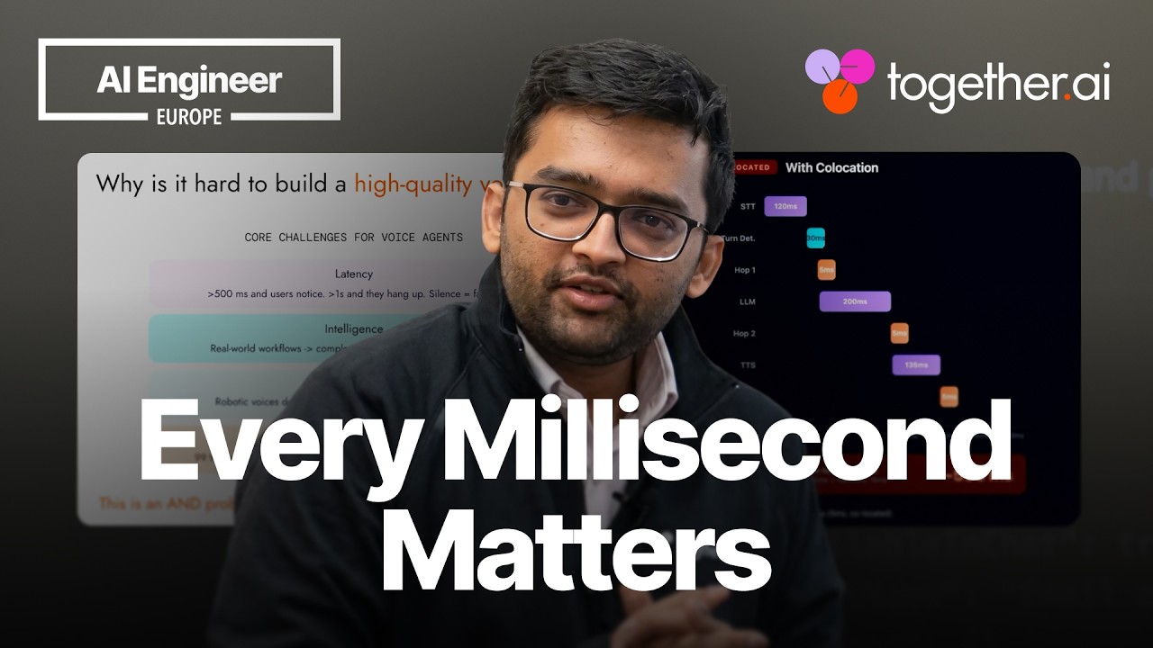 Engineering voice agents: Latency, quality, and scale — Rishabh Bhargava, Together AI