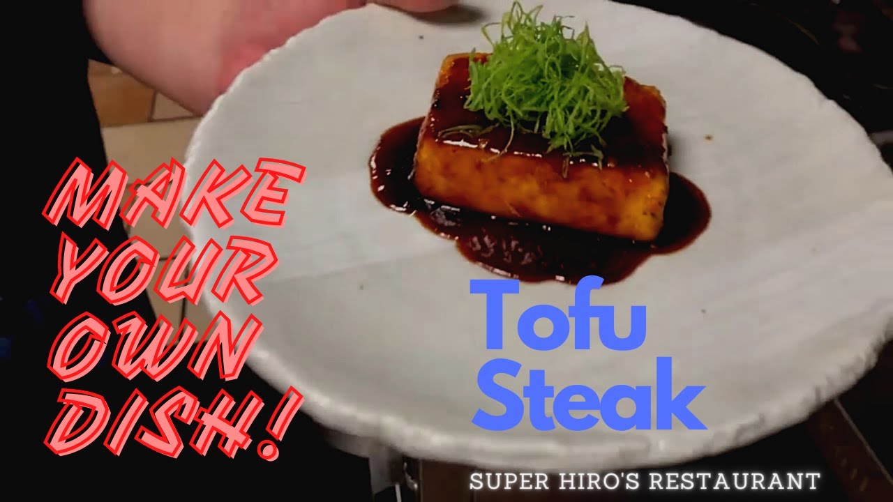 Japanese cooking : Tofu Steak with Spicy Soy sauce - YouTube