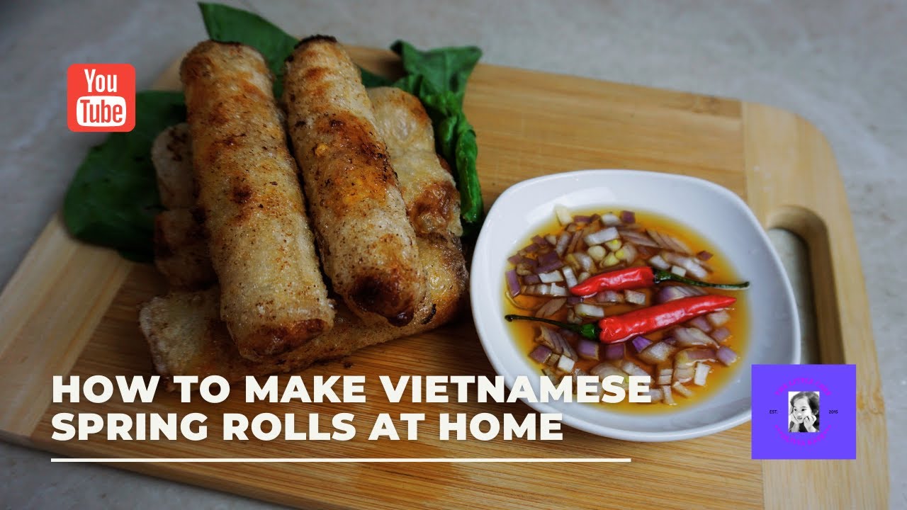 VLOG #30 l HOW TO MAKE VIETNAMESE SPRING ROLLS AT HOME l CRAVINGS SATISFIED - YouTube