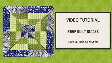 Video tutorial: Strip quilt blocks