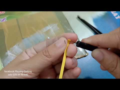 Hướng dẫn ❤ Làm Tranh Quilling phải biết xoắn đều
