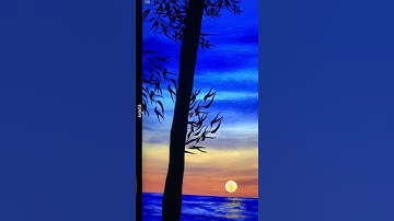 Sea Landscape Painting in Procreate (#Shorts)