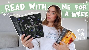 what I realistically read in a week 📖 *reading vlog*