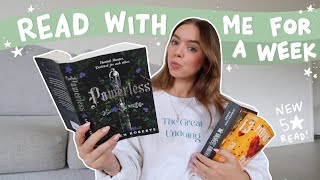 what I realistically read in a week  *reading vlog*