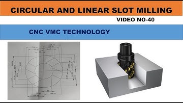 linear and circular slot making on vmc || vmc programming