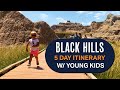 Black hills 5 day itinerary w young kids  plan your family vacation to south dakota