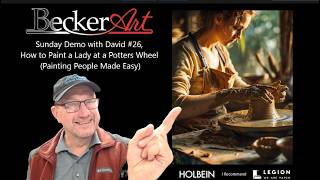 Sunday Demo with David #26, How to Paint a Lady at a Potters Wheel (Painting People Made Easy)