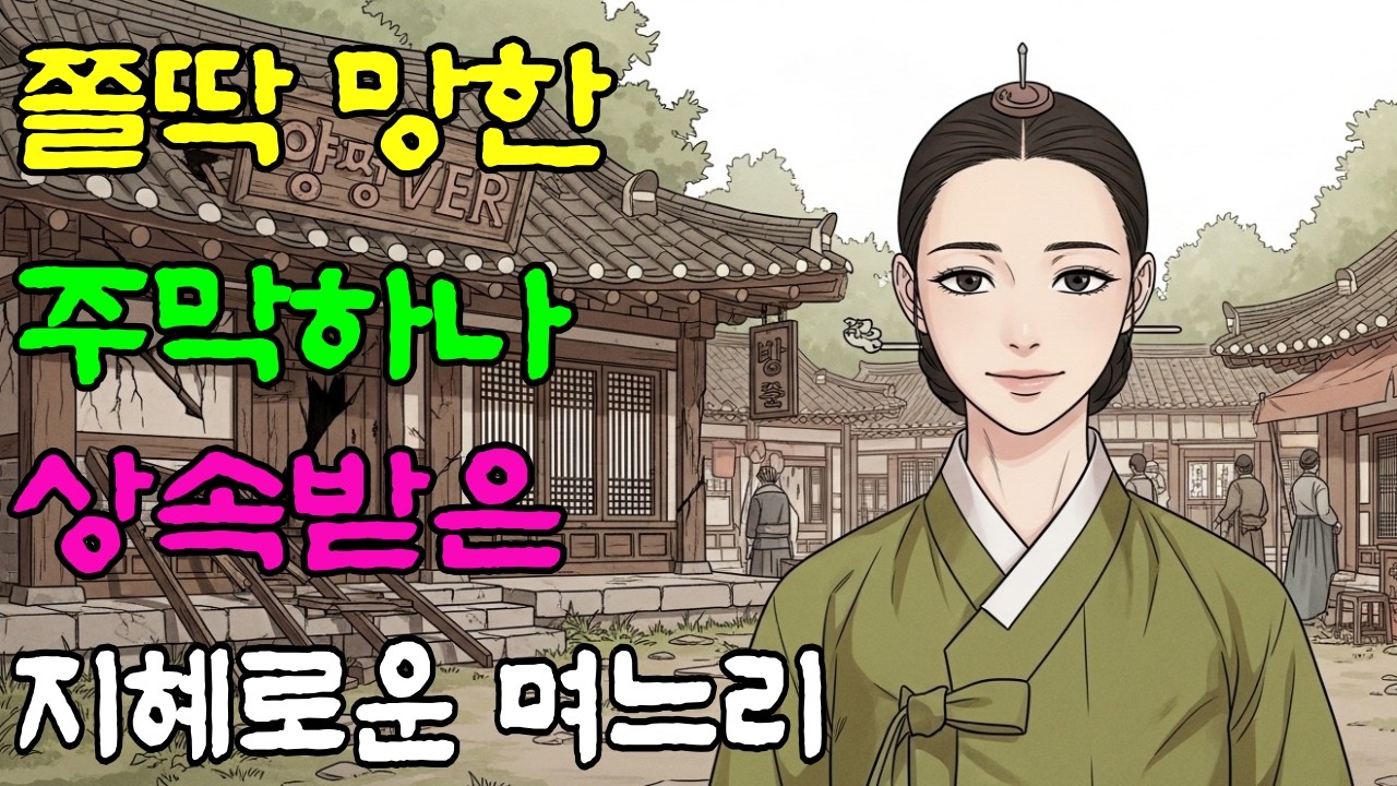 대박난 상단 대신 다 쓰러져 가는 주막 하나 상속받은 며느리, 왜 망한 주막을 선택했을까요? |야담|옛날 이야기| 오디오북 |