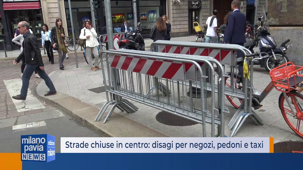 Milano. Strade chiuse in centro: disagi per negozi, pedoni e taxi