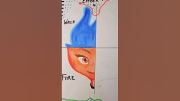 Drawing EMBER As DifFereNt Elements! (pt2) 🔥 #art #drawing #shorts