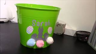 Make your own personalized Easter basket with Cricut