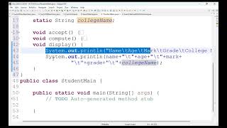 JAVA Sudent Mnagement Project Part (1)          በአማርኛ