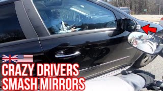 ROAD RAGE BIKERS VS BAD DRIVERS, SMASH MIRROR, CLOSE CALLS, NEAR CRASH, CAR CUTS OFF MOTORCYCLE 2020