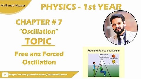 Fsc Part 1 Physics ch #7 Free ans Forced Oscillation #bysirmahmadnazeer