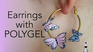 ACRYGEL EARRINGS Stunning Butterfly Hoops Tutorial
