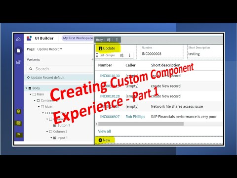 UI Builder Custom Components Experience Part 1 (UI Action, Data Resource binding and Event Handling