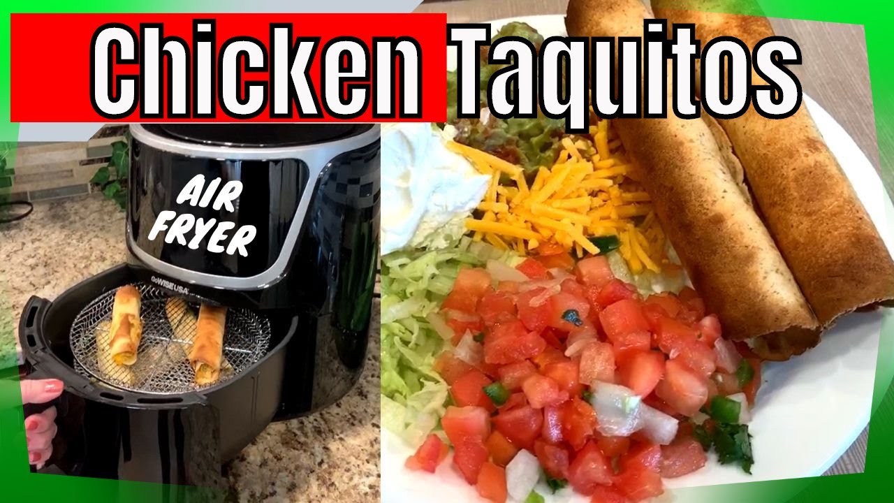EASY Air Fryer Chicken Taquitos and Flautas LOWCARB Rolled Tacos! YouTube
