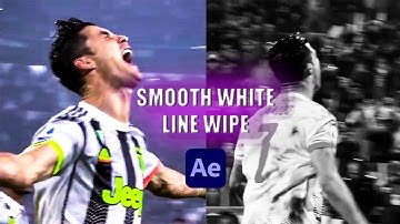 Smooth White line wipe transition in After Effects!